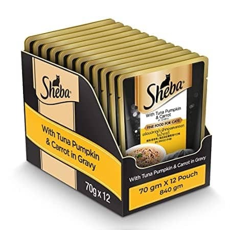 Me-O Delite Tuna with Bonito in Jelly and Sheba Tuna Pumpkin & Carrot In Gravy Rich Premium Adult Fine Cat Wet Food Combo Me-O Delite Tuna with Bonito in Jelly and Sheba Tuna Pumpkin & Carrot In Gravy Rich Premium Adult Fine Cat Wet Food Combo