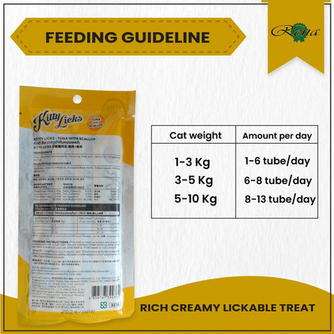 Me-O Creamy Chicken & Liver and Kitty Licks Tuna Scallop Cat Treats Combo Me-O Creamy Chicken & Liver and Kitty Licks Tuna Scallop Cat Treats Combo