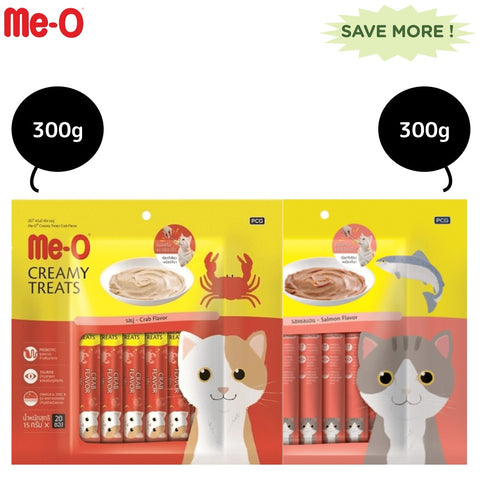 Me-O Creamy Salmon and Crab Cat Treat Combo Me-O Creamy Salmon and Crab Cat Treat Combo