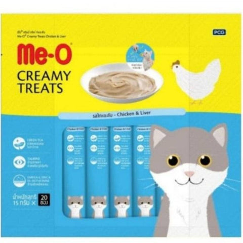 Me-O Creamy Chicken & Liver Cat Treat and Adult Persian Dry Cat Food Combo Me-O Creamy Chicken & Liver Cat Treat and Adult Persian Dry Cat Food Combo