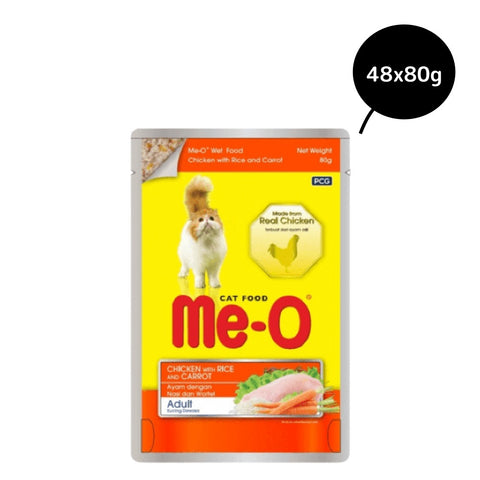 Me-O Chicken with Rice & Carrot Adult Cat Wet Food Me-O Chicken with Rice & Carrot Adult Cat Wet Food