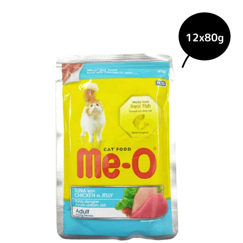 Me-O Tuna & Chicken In Jelly Adult Cat Wet Food Me-O Tuna & Chicken In Jelly Adult Cat Wet Food