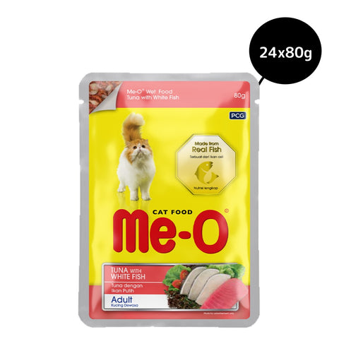 Me-O Tuna & White Fish In Jelly Adult Cat Wet Food Me-O Tuna & White Fish In Jelly Adult Cat Wet Food