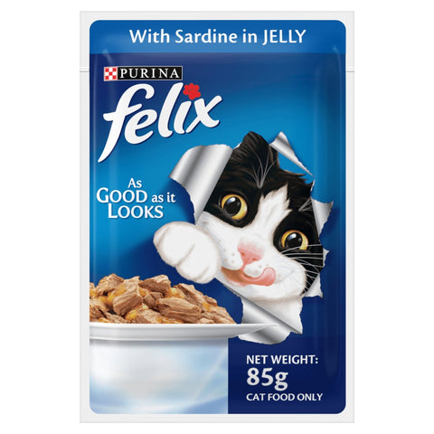 Me-O Delite Tuna with Bonito in Jelly and Purina Felix Sardine with Jelly Adult Cat Wet Food Combo (12+12) Me-O Delite Tuna with Bonito in Jelly and Purina Felix Sardine with Jelly Adult Cat Wet Food Combo (12+12)
