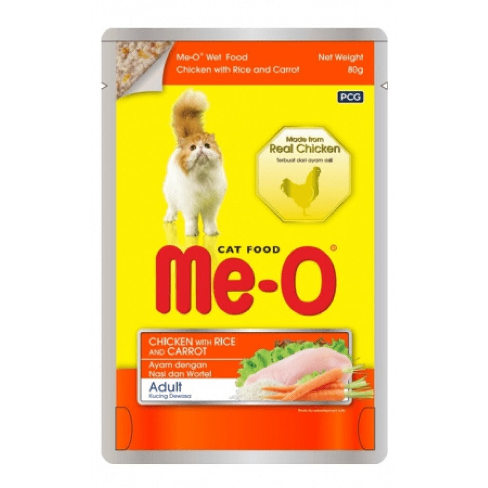 Me-O Chicken with Rice & Carrot Adult Cat Wet Food